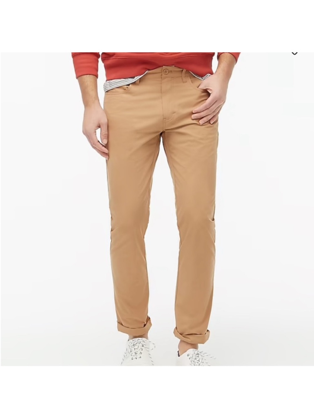 J. Crew Factory Tech Slim Pant in Tan size 40 x 32 NWT NEW